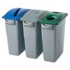 Rubbermaid Commercial Slim Jim Paper Recycling Container Lids, 20.5" W/Dia, Blue, Resin RCP270388BECT